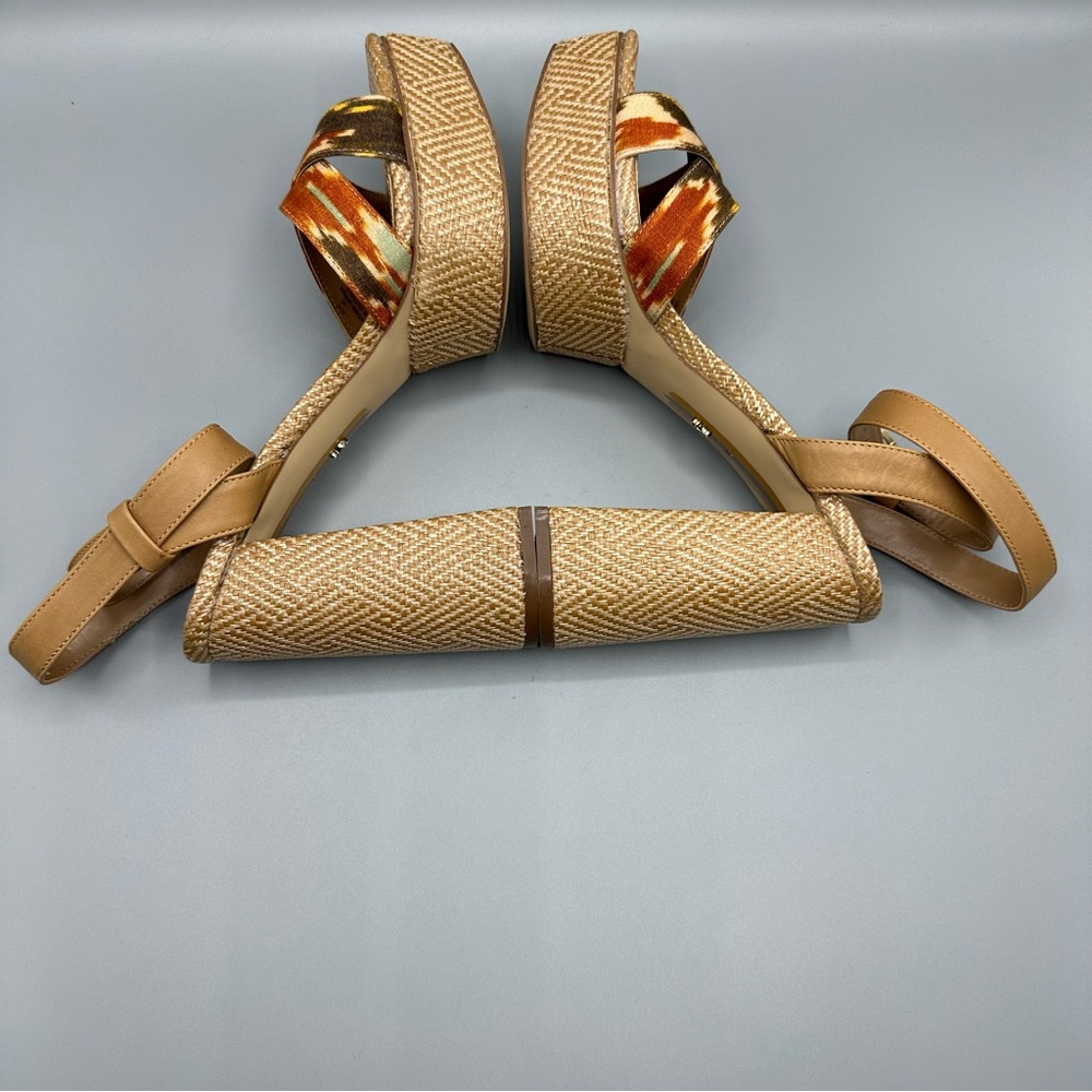 Sam Edelman Nolita Heeled Sandal Shoes Women’s Size 10 Orange Brown - Picture 12 of 16
